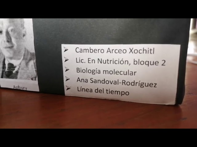 historia de la biología molecular linea del tiempo