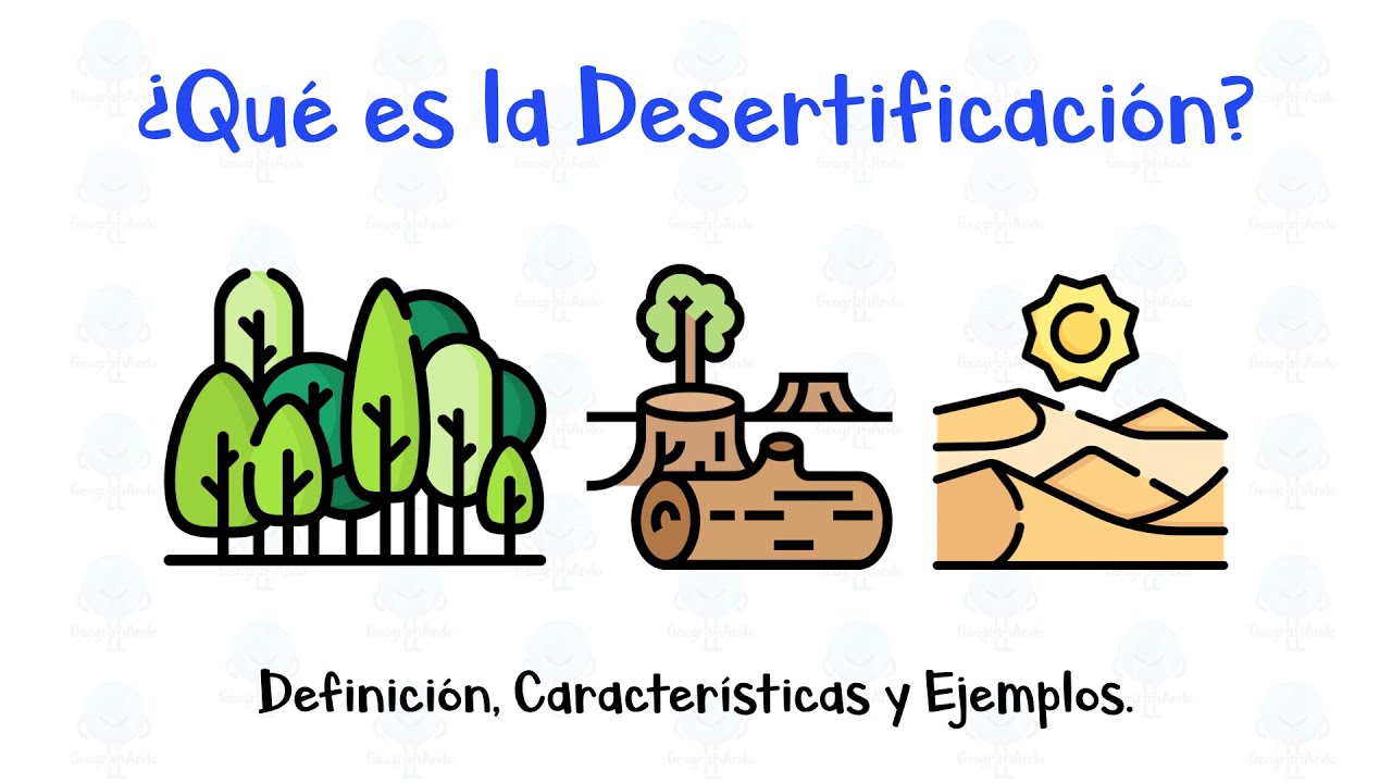características de desertificación