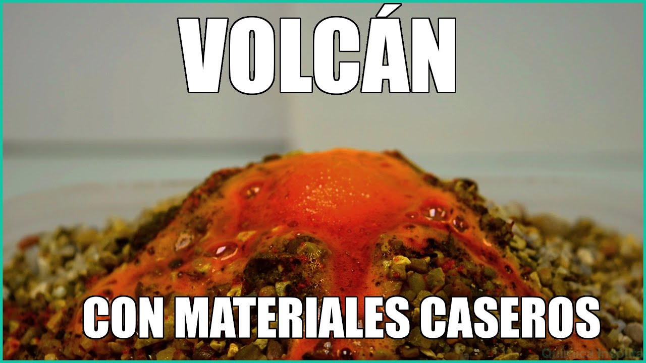 como hacer un volcan de bicarbonato
