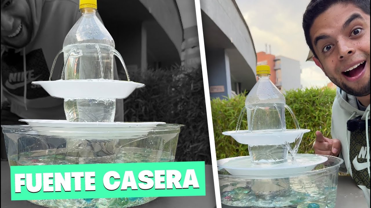 como hacer una fuente de agua paso a paso