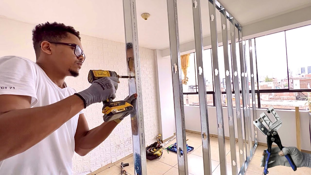 como hacer una pared falsa económica