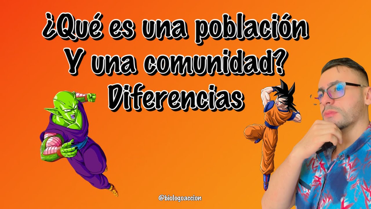 cuál es la diferencia entre población y comunidad