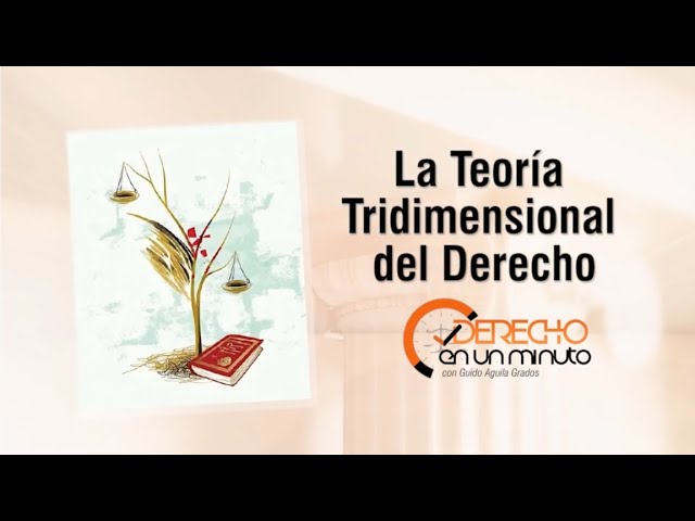 en que consiste la teoria tridimensional del derecho