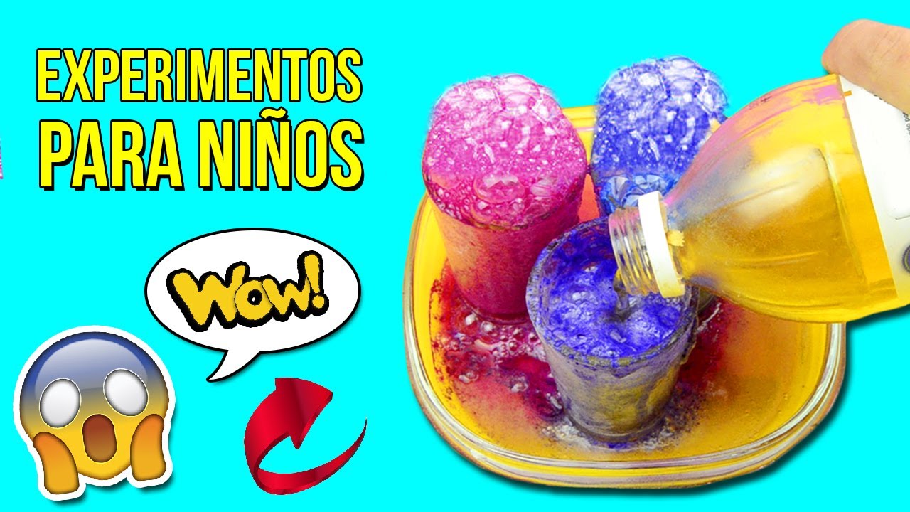 experimentos faciles y divertidos para niños de preescolar