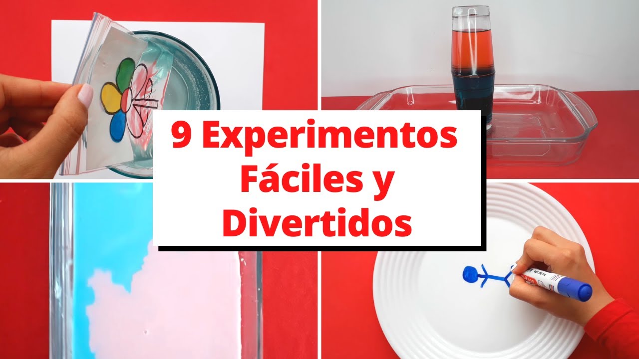 experimentos novedosos para niños de preescolar