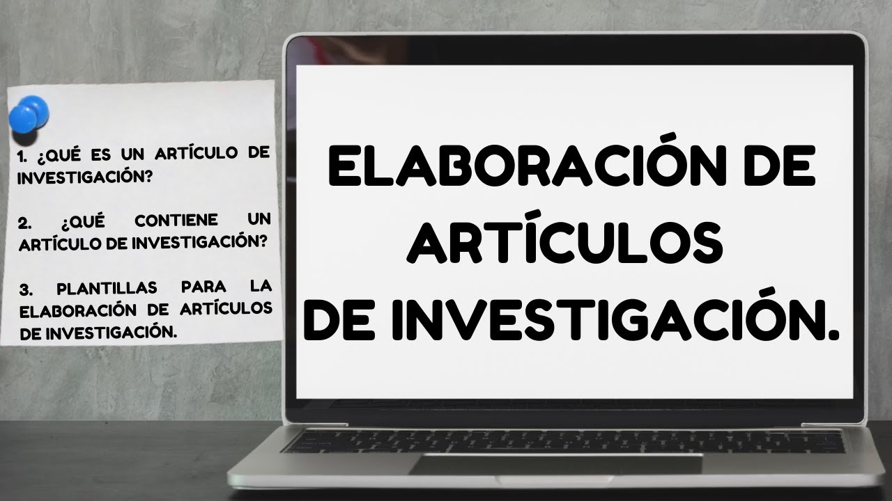 como hacer un artículo de investigación