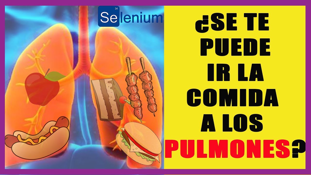 la comida se puede ir a los pulmones