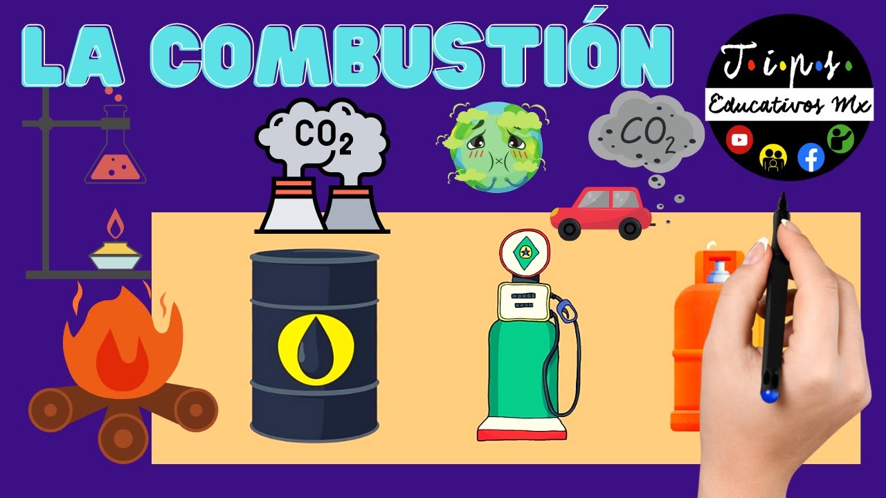 cuando un combustible se quema se libera…