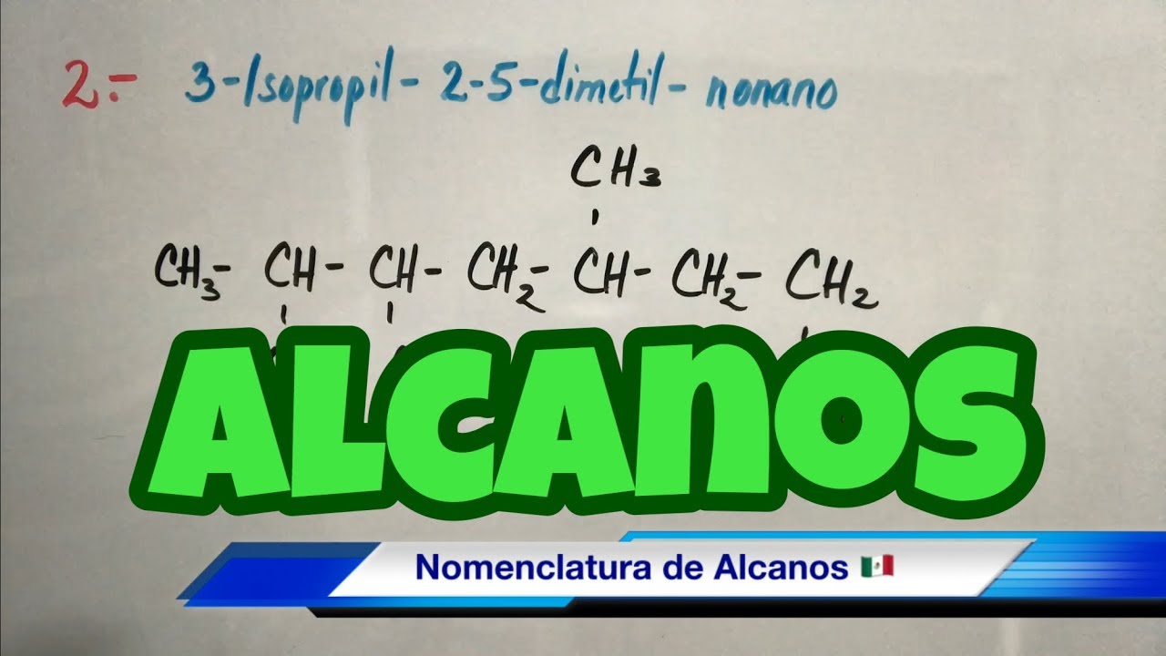 formulas semidesarrolladas de los alcanos