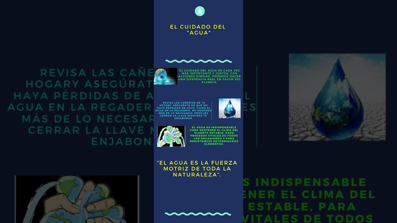 triptico del cuidado de la naturaleza