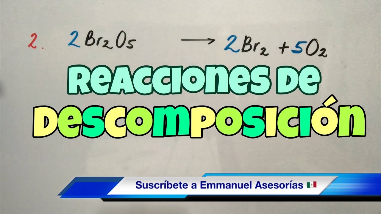definición de descomposición en química