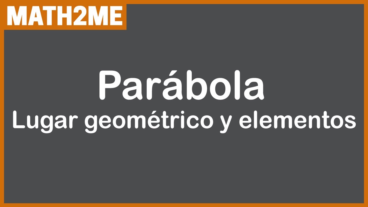 elementos que intervienen en un lugar geometrico
