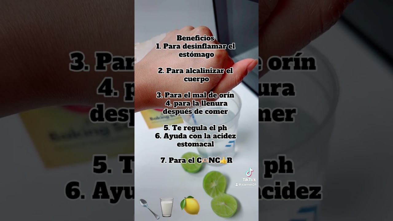 como alcalinizar el cuerpo con bicarbonato