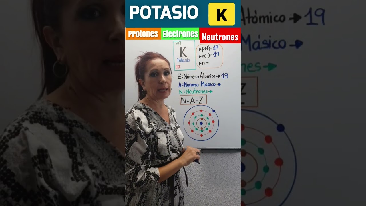 cuántos electrones tiene el potasio