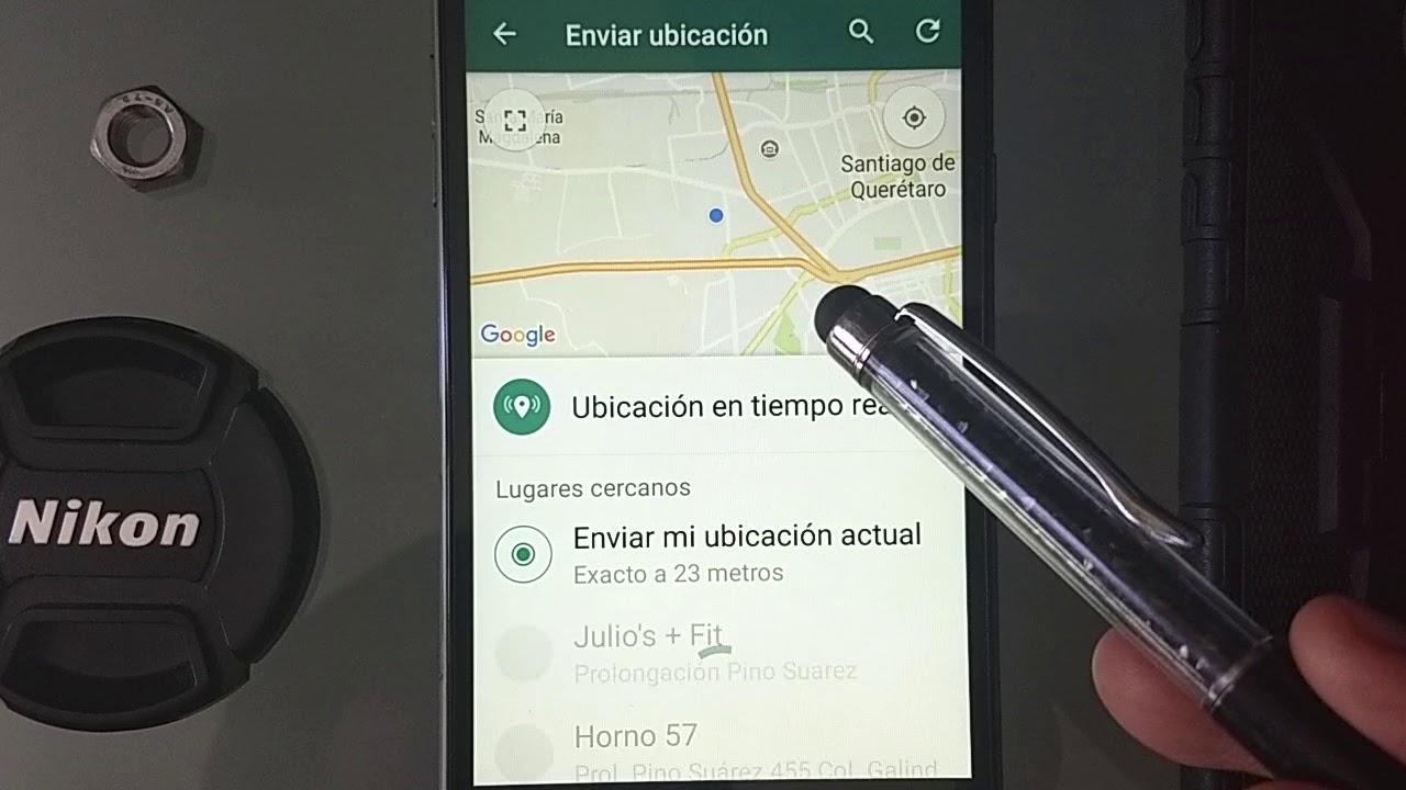 como mandar una ubicacion sin estar ahi