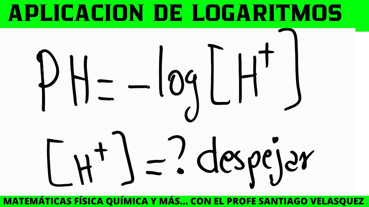 logaritmo negativo de la concentración de iones hidrógeno